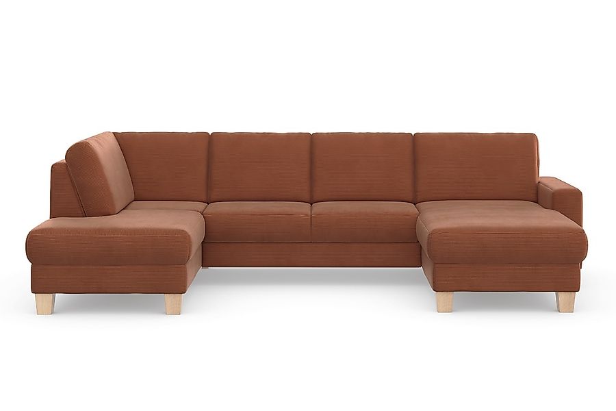 Home affaire Wohnlandschaft "Summer U-Form", mit oder ohne Bettfunktion und günstig online kaufen