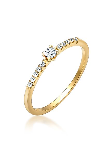 Elli DIAMONDS Verlobungsring Microsetting Diamant (0.11 günstig online kaufen
