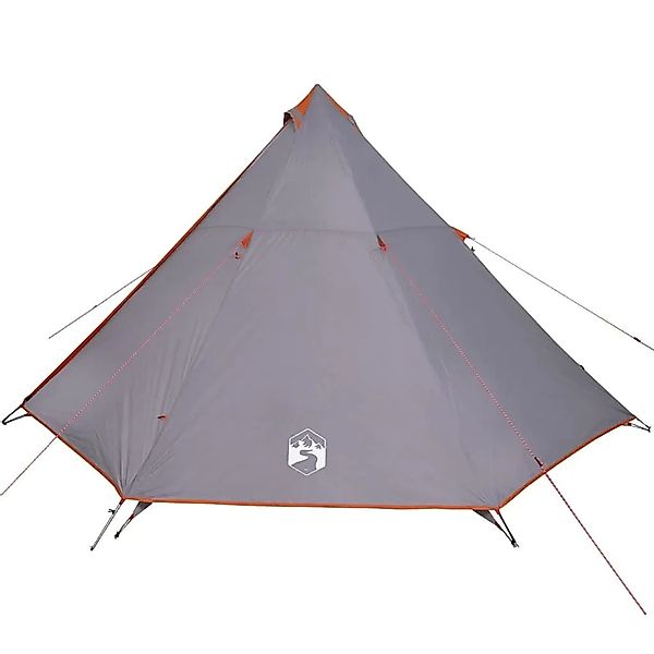 vidaXL Tipi-Familienzelt 8 Personen Grau und Orange Wasserdicht 94584 günstig online kaufen