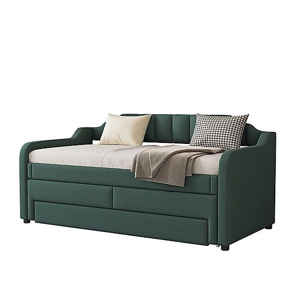 Ulife Einzelbett Tagesbett Schlafsofa Einzelbett mit Schubladen 90 x 200 cm günstig online kaufen