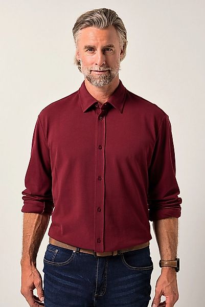 Boston Park Businesshemd Boston Park Piqué-Hemd Langarm Kentkragen bis 8 XL günstig online kaufen