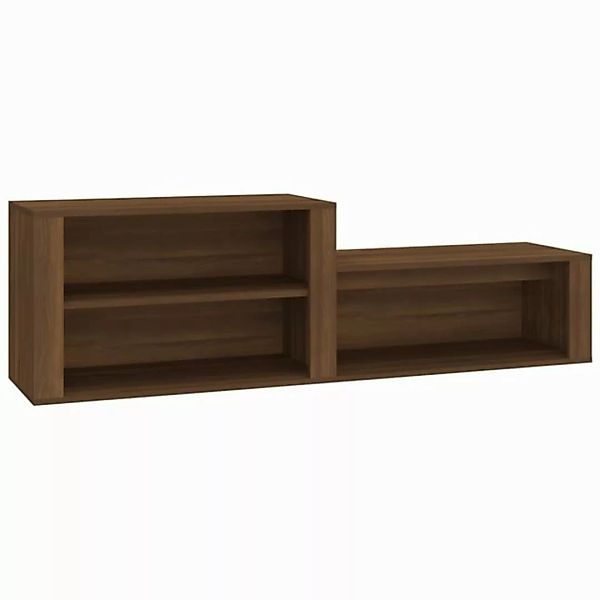 furnicato Schuhschrank Braun Eichen-Optik 150x35x45 cm Holzwerkstoff (1-St) günstig online kaufen