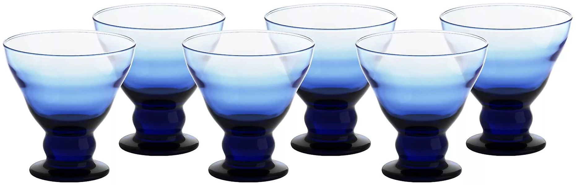 Eiscremeglas Antico 6er-Set Colori Vero 12,5cm blue günstig online kaufen