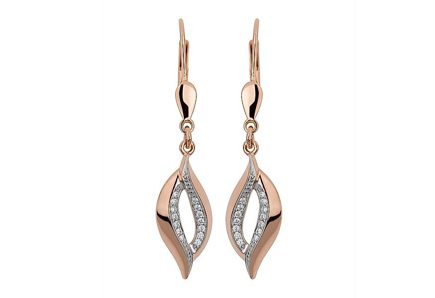 Orolino Paar Ohrhänger 585 Gold rosé mit 28 Brillanten 0,10ct. günstig online kaufen