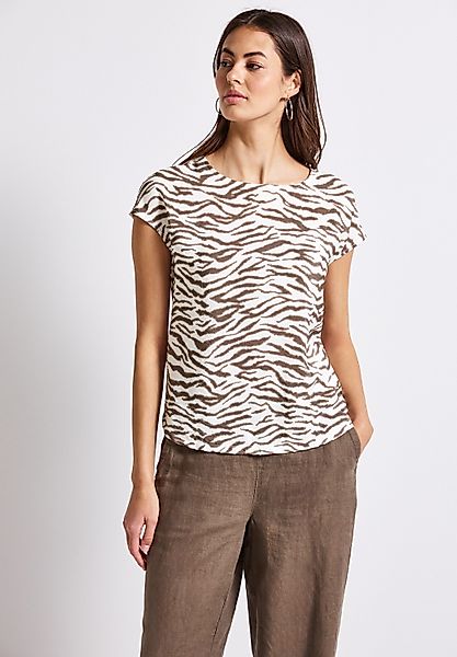 STREET ONE Print-Shirt, aus elastischem Materialmix günstig online kaufen