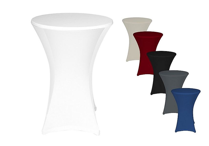 TexDeko Stehtischhusse Stretch Husse für Bistrotisch mit verstärkten Fußtas günstig online kaufen