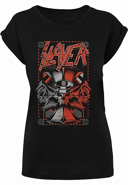Merchcode T-Shirt Merchcode Damen Ladies Slayer - Propaganda Extended Shoul günstig online kaufen