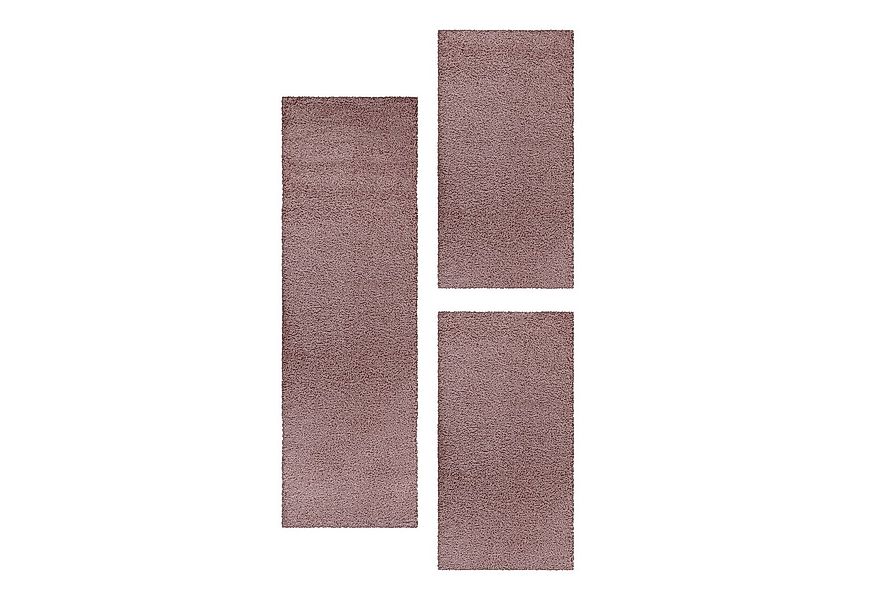 Carpettex Hochflor-Bettumrandung Geometrisch Design, Höhe 30 mm, (Bett-Set, günstig online kaufen