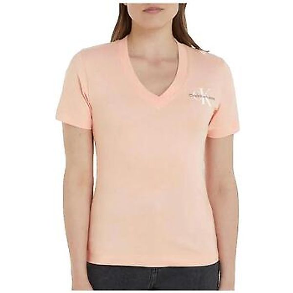 Calvin Klein Jeans  T-Shirt T-shirt  Monologo Slim col V günstig online kaufen