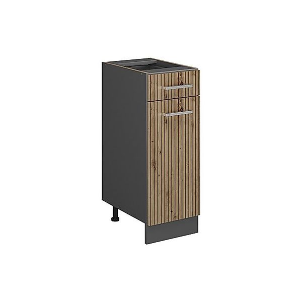 Vicco Küchenunterschrank R-Line Artisan-Eiche/Anthrazit 30 cm ohne Arbeitsp günstig online kaufen