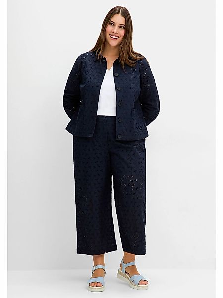 Sheego Culotte "Große Größen", aus Lochspitze, mit Teilgummibund günstig online kaufen