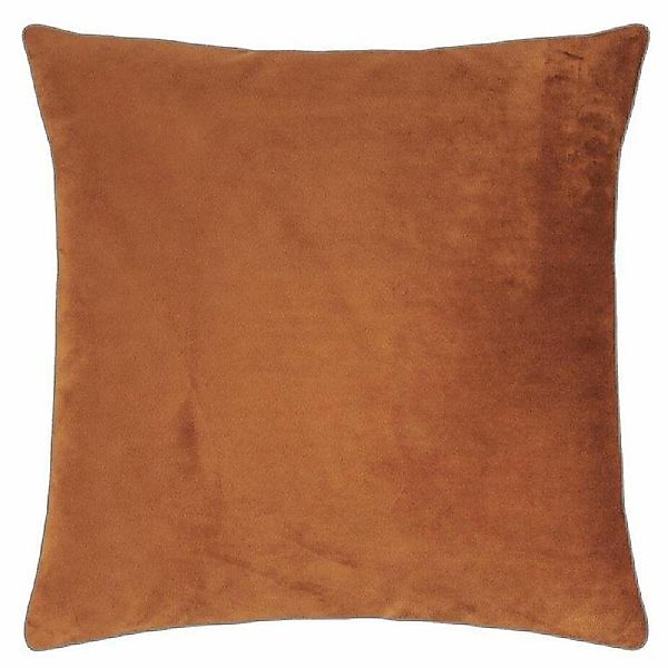 PAD Dekoobjekt Kissenhülle Samt Elegance Cognac günstig online kaufen