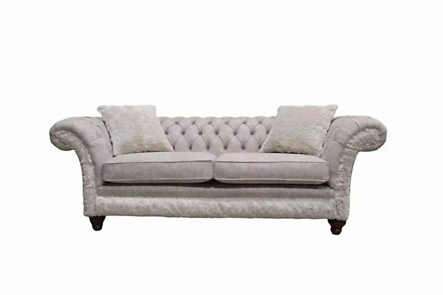 JVmoebel Sofa Taupe Chesterfield Dreisitzer Luxus Couch Modernes Sofa Neu, günstig online kaufen