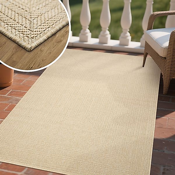 OTTO home Teppich »Aliv«, rechteckig, 3 mm Höhe, In-und Outdoorgeeignet, Si günstig online kaufen