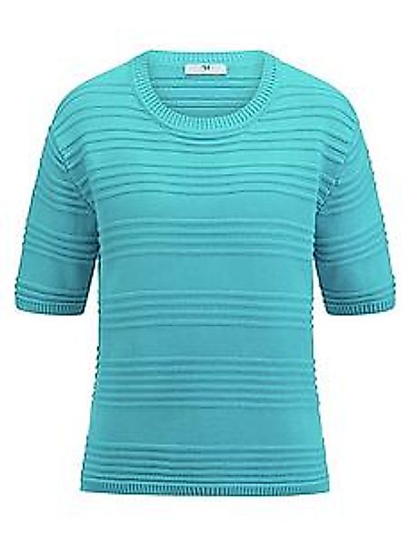 Rundhals-Pullover Peter Hahn türkis günstig online kaufen
