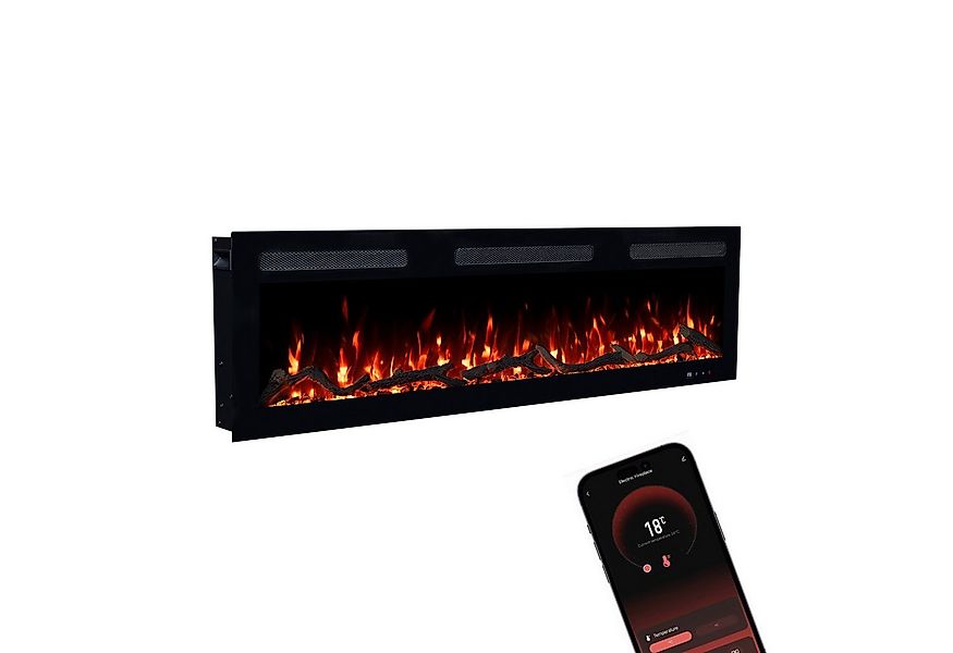 GLOW FIRE Elektrokamin Inside Wandkamin mit 3D Feuer und Heizung (Thermosta günstig online kaufen
