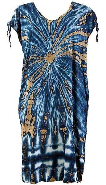 Guru-Shop Midikleid Boho Kaftan, langes Kurzarm Batikkleid,.. alternative B günstig online kaufen