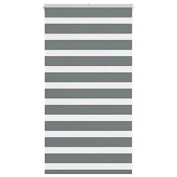 vidaXL Doppelrollo Dunkelgrau 85x100 cm Stoffbreite 80,9 cm Polyester 40141 günstig online kaufen