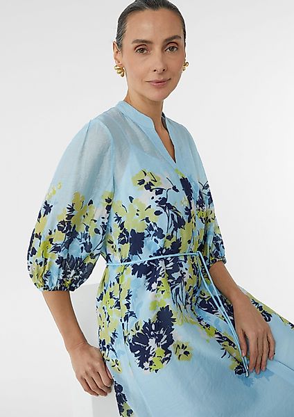 Comma Maxikleid Langes Tunikakleid mit weitem günstig online kaufen