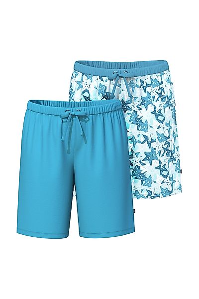 Ulla Popken Pyjama Shortys 2er-Pack Seesterne/uni günstig online kaufen