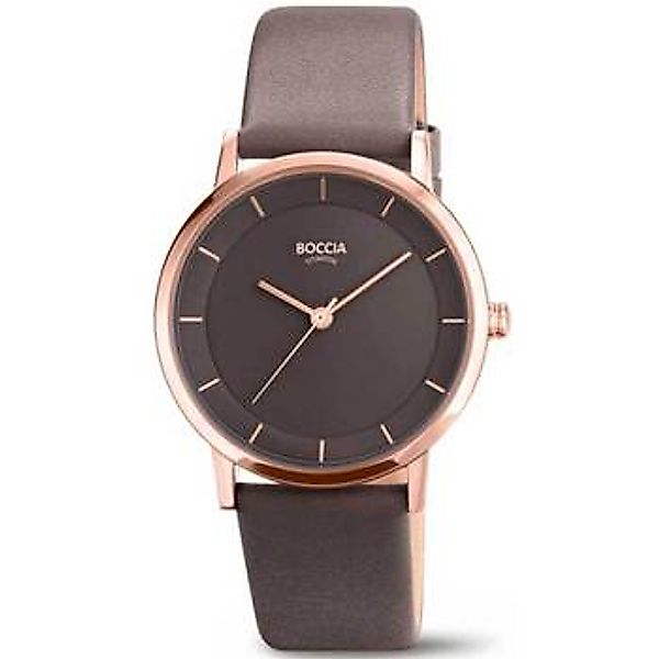Boccia Quarzuhr Titan Grau/Roségoldfarben günstig online kaufen