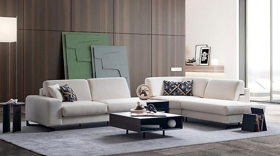 JVmoebel Ecksofa Wohnzimmer L-Form Ecksofa Polstercouch Couch Stoff Sofa Ne günstig online kaufen
