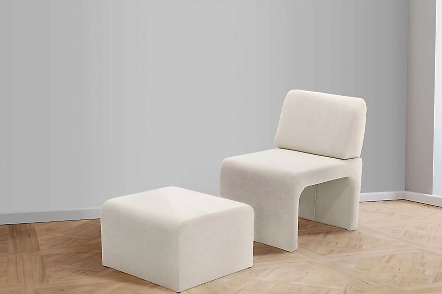 DOMO collection Sessel "mit Hocker 700017 ideal für kleine Räume, platzspar günstig online kaufen