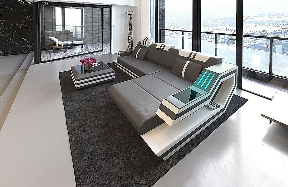 Sofa Dreams Ecksofa Ledercouch Ledersofa Ravenna günstig online kaufen