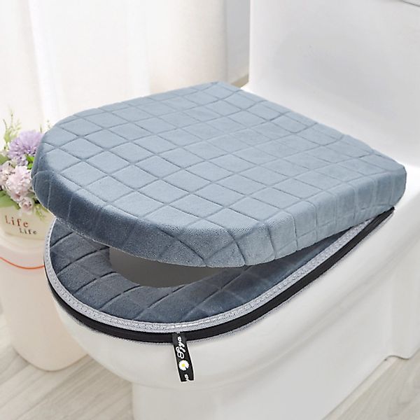 BYSURE Toilettensitzerhöhung, Verdickter Toilettensitz mit Bezug günstig online kaufen