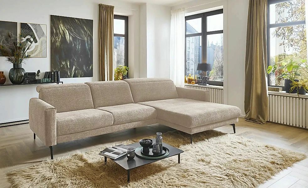 meinSofa Ecksofa  Katja ¦ beige ¦ Maße (cm): B: 305 H: 83 T: 191.0 Polsterm günstig online kaufen