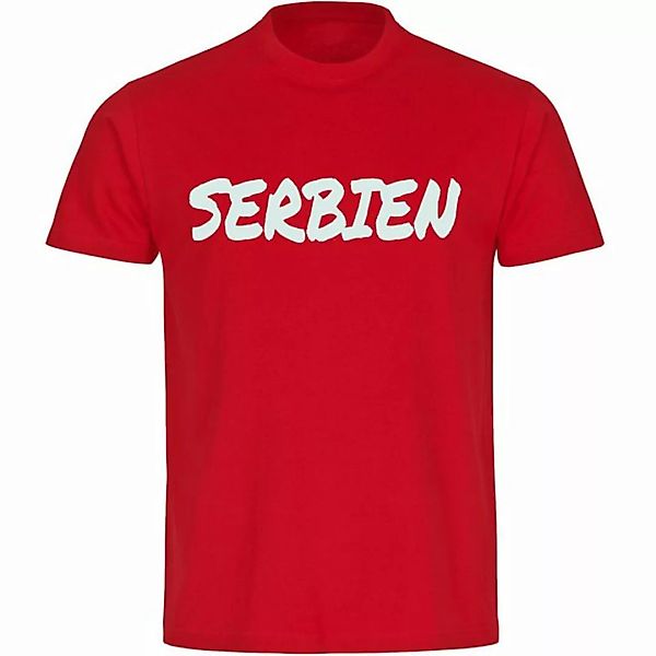 multifanshop T-Shirt Herren Serbien - Textmarker - Männer günstig online kaufen