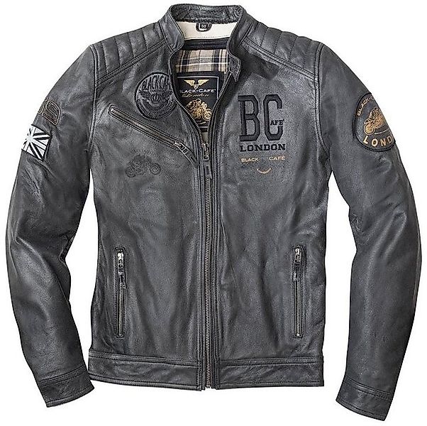 Black-Cafe London Allwetterjacke Rocka Motorrad Lederjacke günstig online kaufen