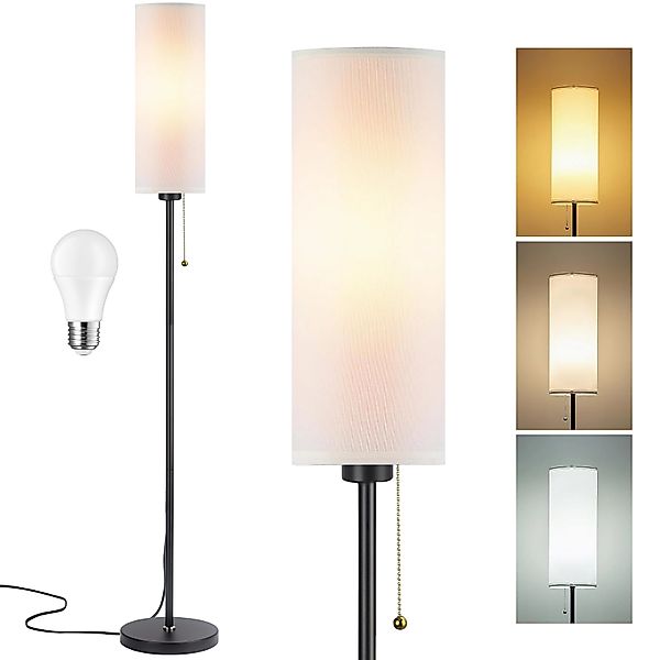 POPOLIC Stehlampe Stehleuchte aus Leinen, 3 günstig online kaufen