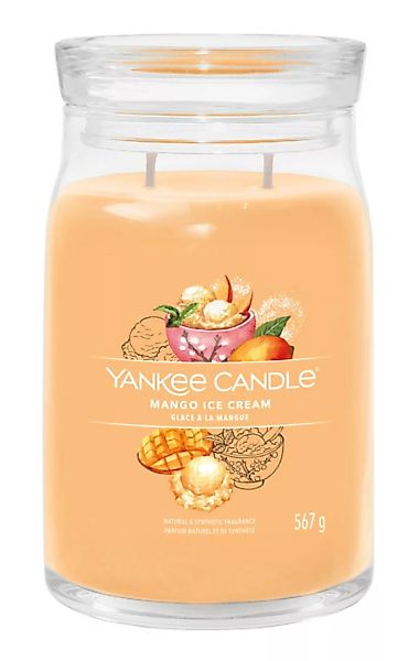 Yankee Candle Duftkerze Signature Mango Ice Cream 567 g günstig online kaufen