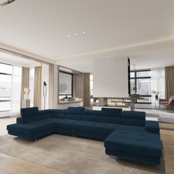 Masseno Ecksofa VELORA mit Schlaffunktion U-Form, günstig online kaufen