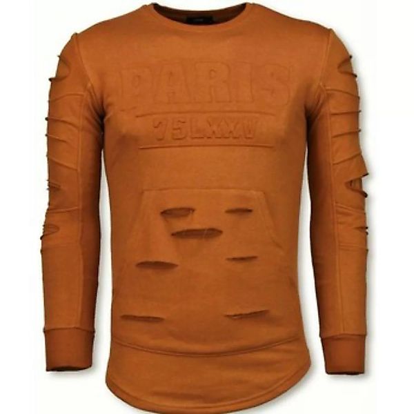 Justing  Sweatshirt D Stamp PARIS Damaged OrangeBrown günstig online kaufen