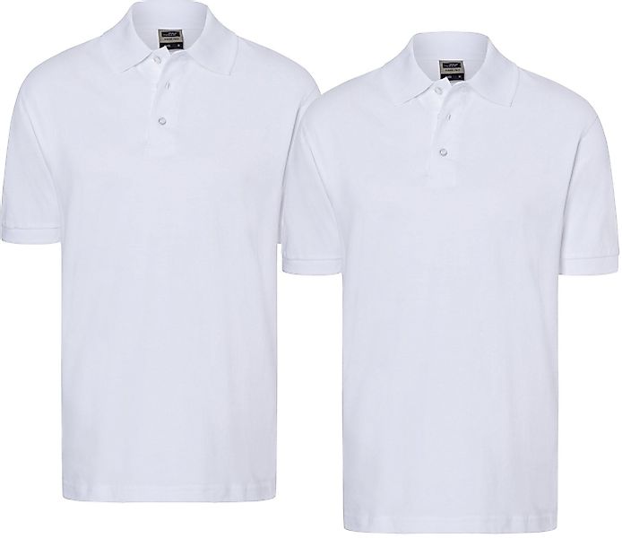 James & Nicholson Poloshirt Doppelpack Feines Herren Piqué-Polohemd mit ges günstig online kaufen