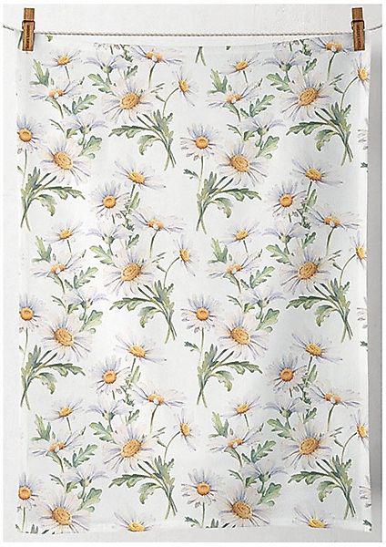 Ambiente® Geschirrtuch Beautiful daisies, (1-tlg., 1-teilig), günstig online kaufen