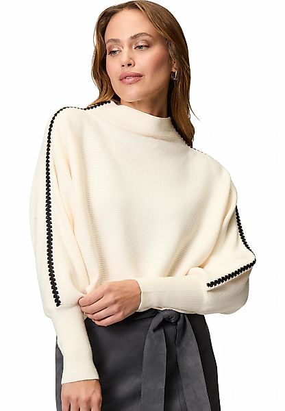 Zero Strickpullover "zero Pullover mit Kontraststreifen", (1 tlg.), weitere günstig online kaufen