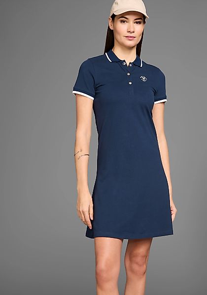 HECHTER PARIS Polokleid, mit Kontrastdetails und Logoprint günstig online kaufen
