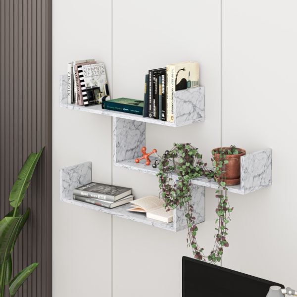Decortie Bücherregal Tibet, Wandregal Modernes Bücherregal, günstig online kaufen