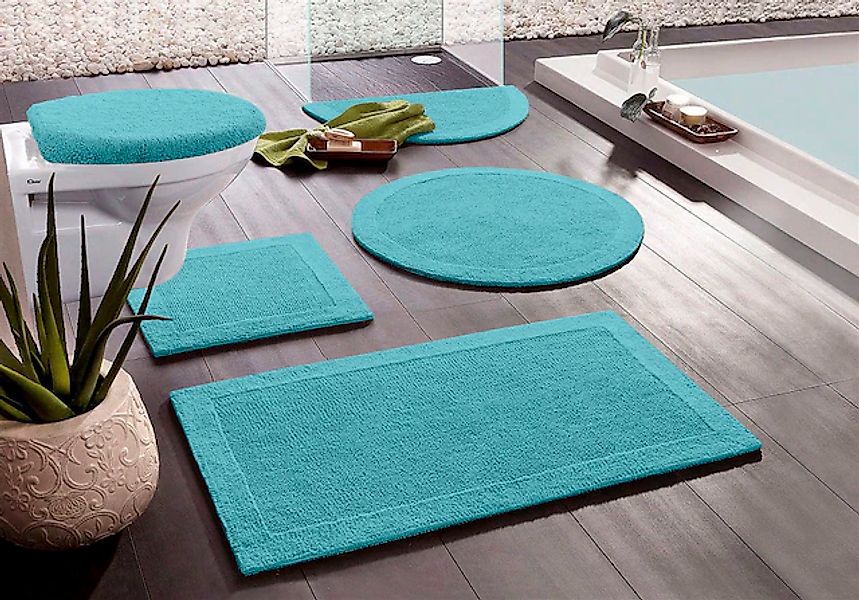 my home Badematte »Kapra, Badvorleger, Badezimmer Teppich«, beidseitig nutz günstig online kaufen