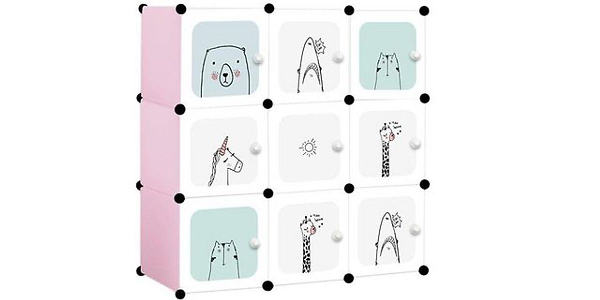 Best for Home Kinderkleiderschrank Modularer Kinderkleiderschrank mit Märch günstig online kaufen