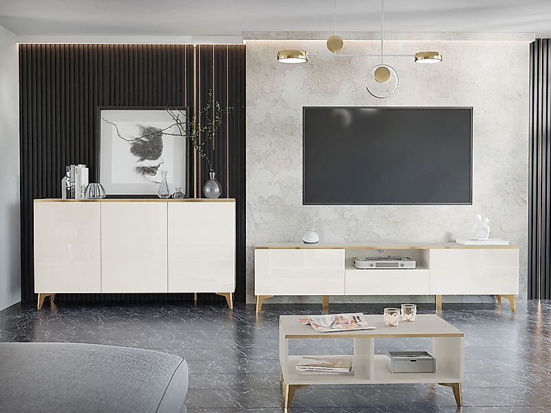 MIRJAN24 Wohnzimmer-Set Aurora I, (Kommode, TV-Lowboard, günstig online kaufen