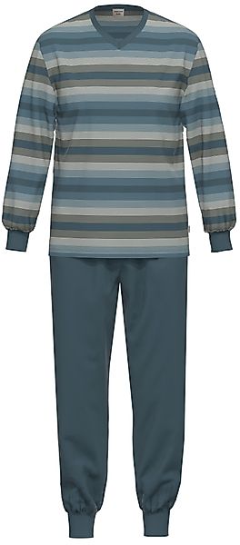 Ammann Schlafanzug Herren Pyjama mit Bündchen günstig online kaufen