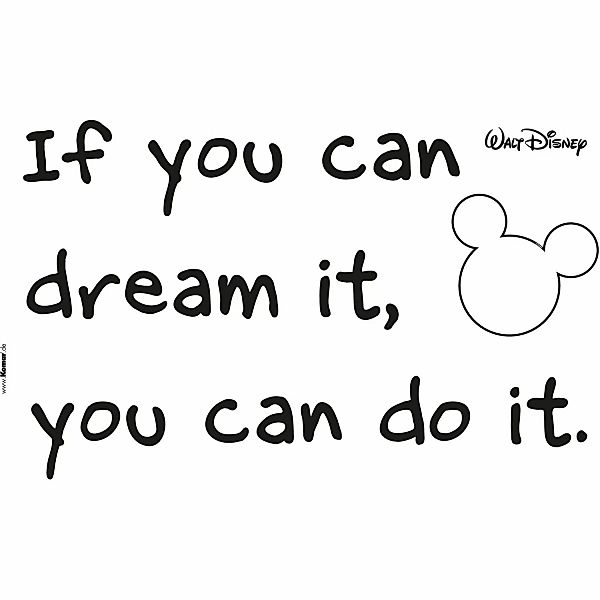 Komar Wandtattoo "Disney You can do it - Größe 50 x 70 cm", (13 St.), selbs günstig online kaufen