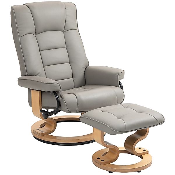 HOMCOM Polsterstuhl Relaxsessel mit Hocker, Drehbar günstig online kaufen