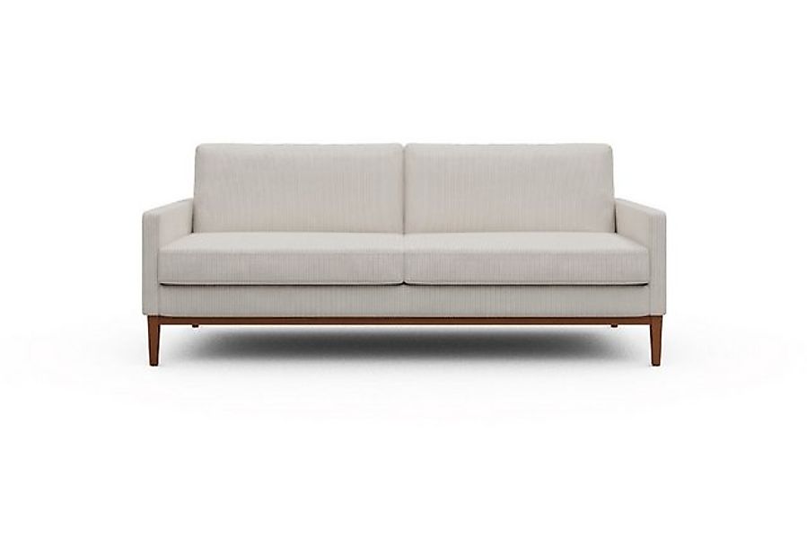 moebelfaktor Sofa Bodo 3-Sitzer, Retro-Design, elegante Linien, stabile Hol günstig online kaufen