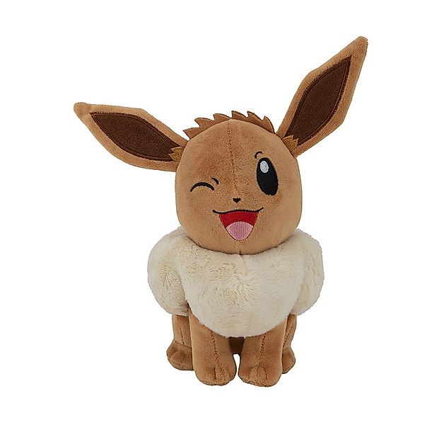 Jazwares Plüschfigur Pokémon - Plüschfigur - Evoli - zwinkernd - ca. 20 cm günstig online kaufen