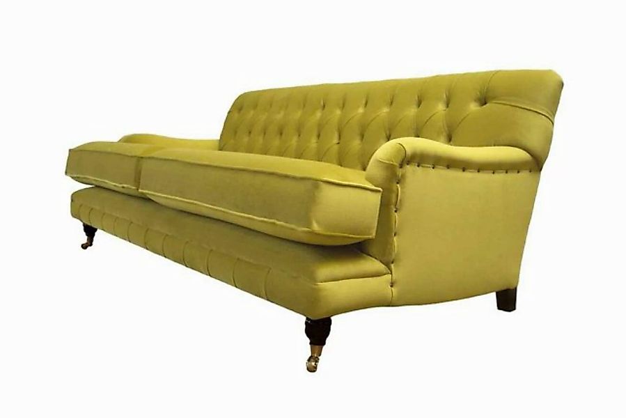 JVmoebel Sofa Chesterfield Sofa Polster Couch 3 Sitzer Gelb Gelb Sofas Couc günstig online kaufen